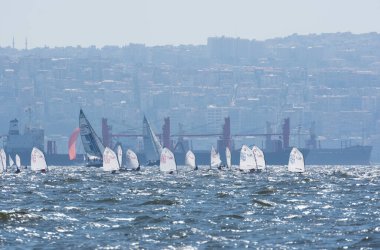 İzmir, Türkiye. 29 Eylül 2019. Yelkenli yarışı. Haber amaçIı.