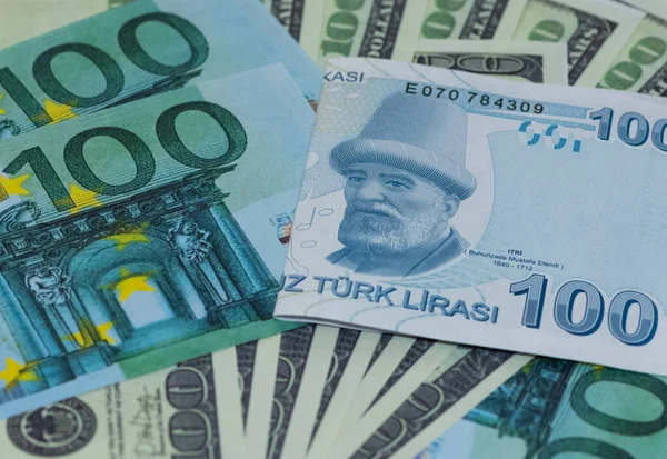 Мая 2020 Года Измире Турция Различные Банкноты Редакционное Фото — стоковое фото