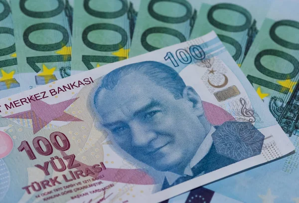 May 2020 Izmir Turkey Various Banknotes Editorial Photo — Stock Photo, Image