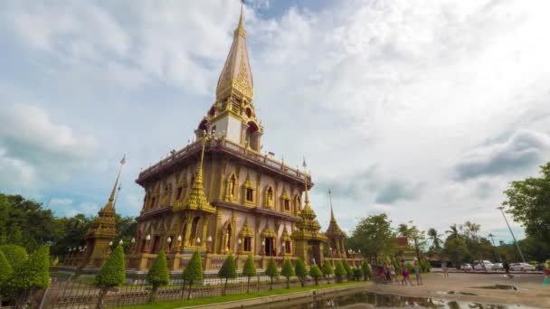 Time-lapse video Wat Chalong in Phuket — Stockvideo