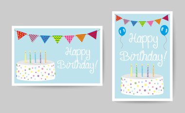 Parti elemanları, pasta ve mumlarla mutlu yıllar. 