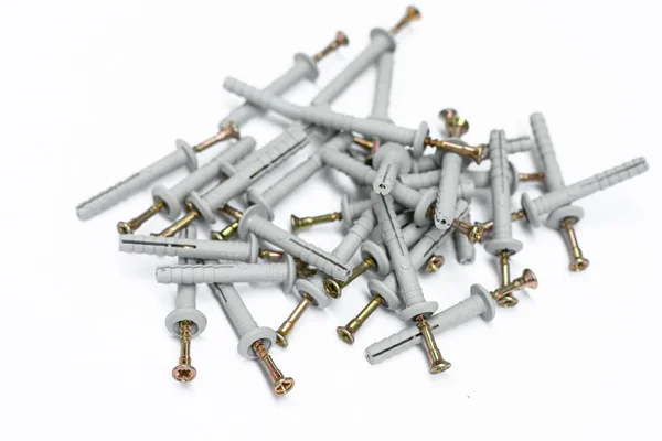 Dowel Nail White Background — Stock Photo, Image