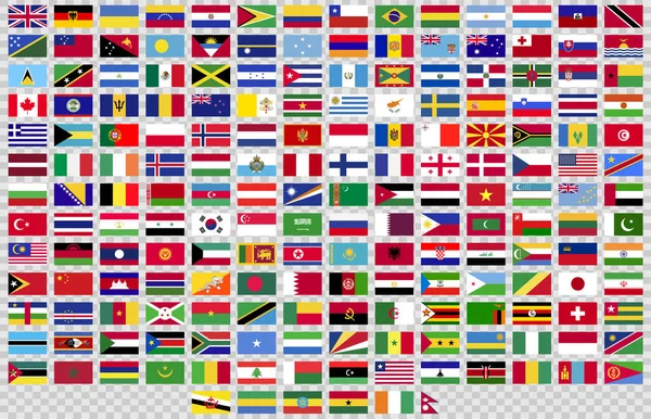 Banderas Del Mundo Formato Vectorial — Vector de stock