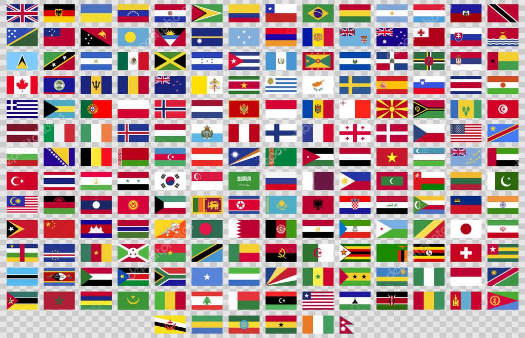 Flags of the world in vector format