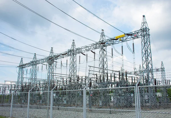 Subestación Central Eléctrica — Foto de Stock