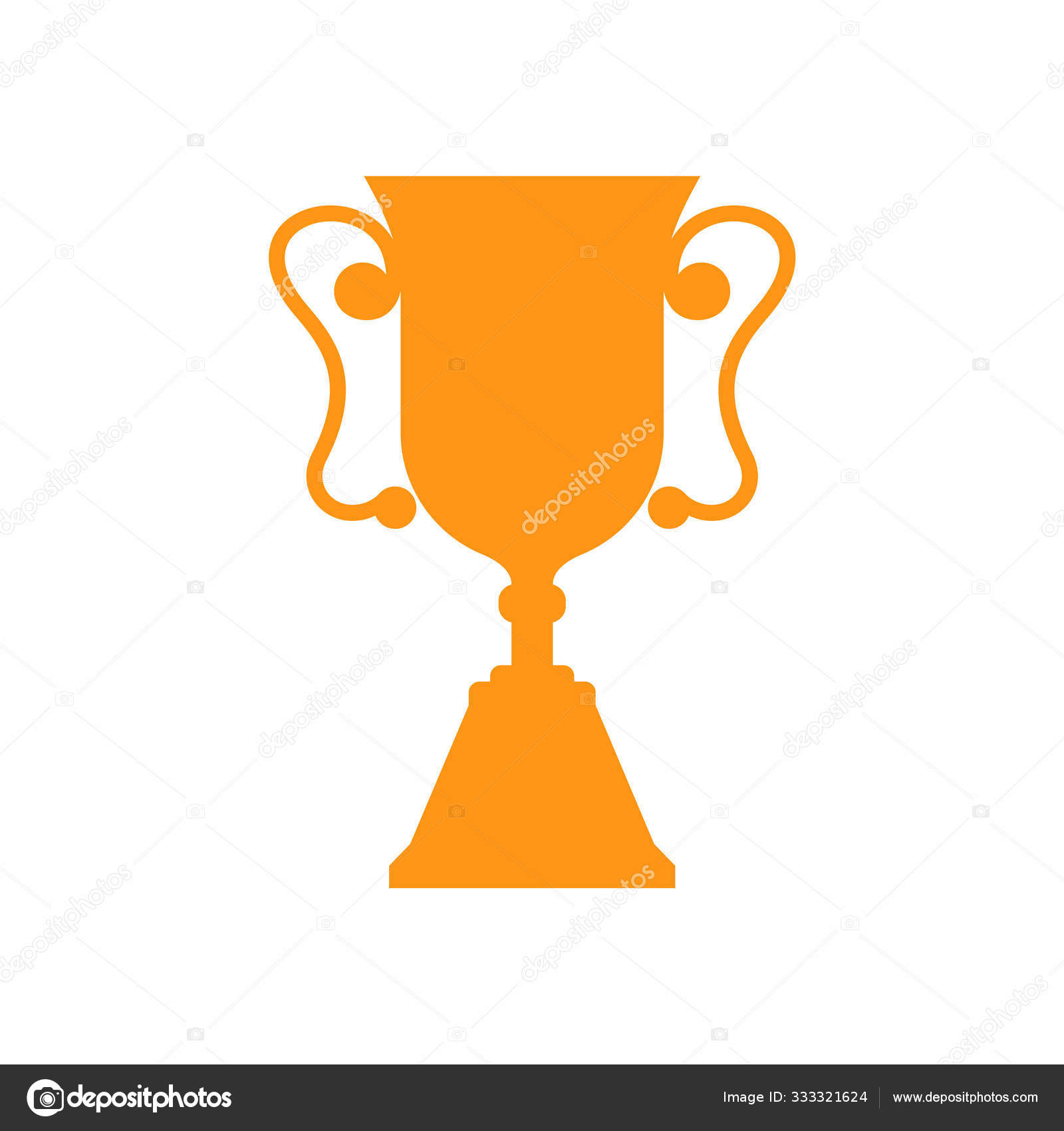 Trophy Icons On White Background Champions Cup Logo Vector Illustration Vector Image By C Ssports Vector Stock