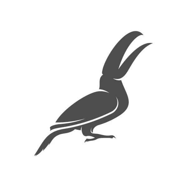 Ilustração do vetor do projeto do ícone do logotipo do papagaio, modelo do logotipo do papagaio — Vetor de Stock