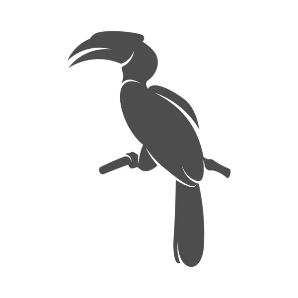 Ilustração do vetor do projeto do ícone do logotipo do papagaio, modelo do logotipo do papagaio — Vetor de Stock