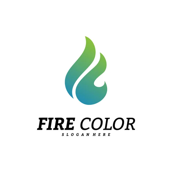 Fire Logo Design Concepts. Flame Logo Template Vector. Icon Symbol — Stock Vector