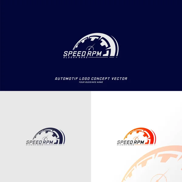 Speed logo design vector. Fast Speedometer logo design template. icon symbol — Stock Vector