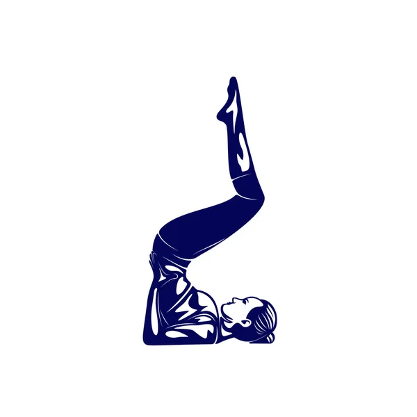 Beautiful fitness logo vector. Yoga Logo Template. Women Healthy Sexy body design vector. — Stock Vector