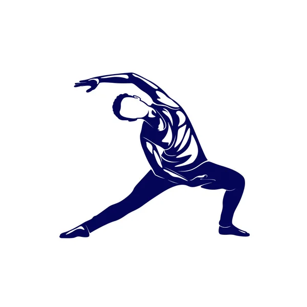 Frumos vector de logo de fitness. Yoga Logo șablon. Femei Sănătos sexy corp design vector . — Vector de stoc