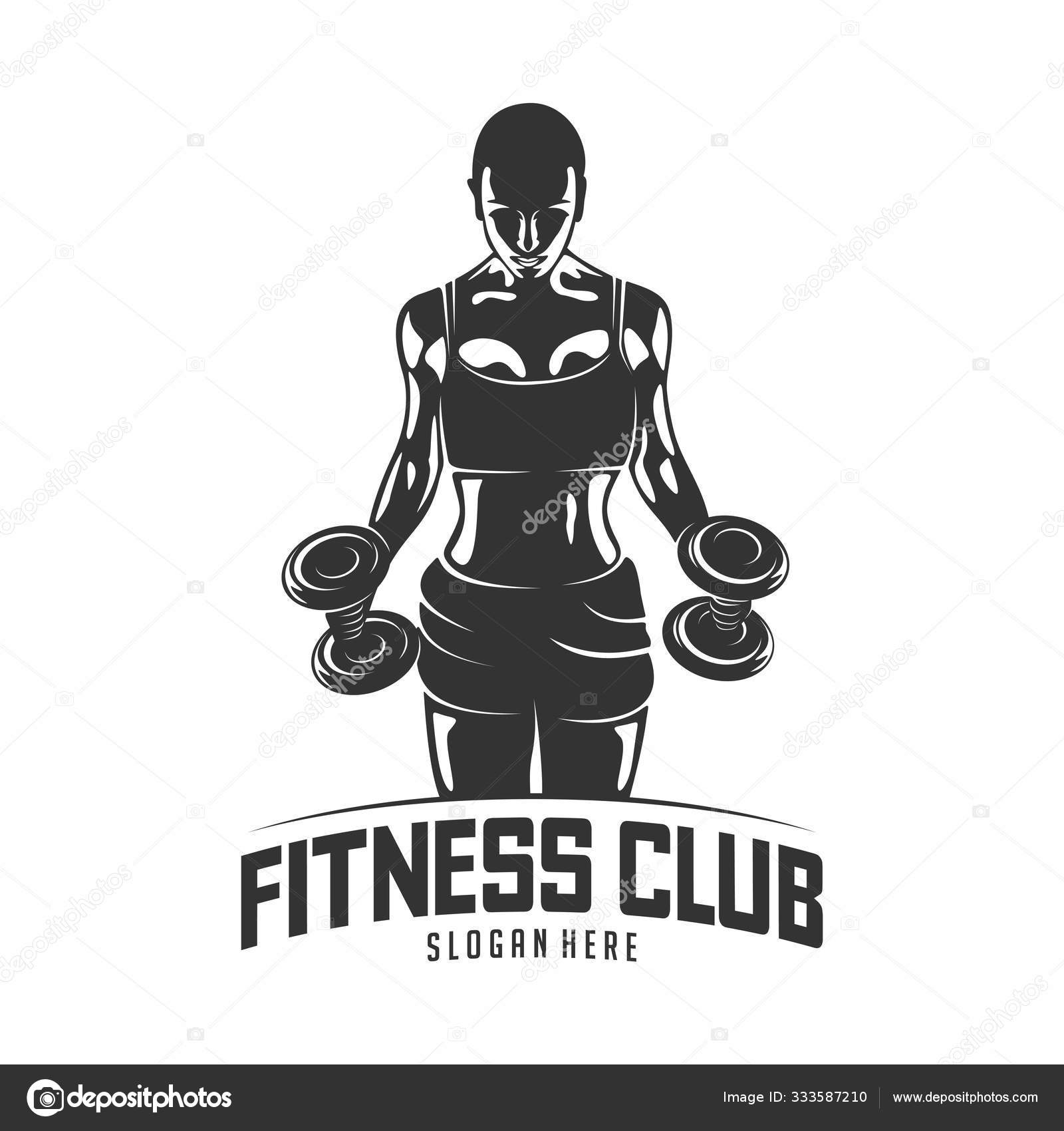 Fitness Vector Logo Design Template Design For Gym And Fitness Vector Fitness Club Logo With Exercising Athletic Woman Vector Illustration Stock Vector Image By C Ssports