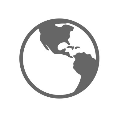 Dünya gezegeni logo tasarım vektörü. Ağ ve uygulama için Dünya gezegeni logosu simgeleri. Vektör yolculuğu, gezegen konsepti.