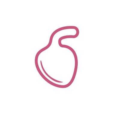 Organlar logo konsept vektör şablonu. İç Organlar İlgili Vektör Hattı Simgeleri. İnsan anatomisi gibi ikonlar içeriyor. Düzenlenebilir Vuruş.