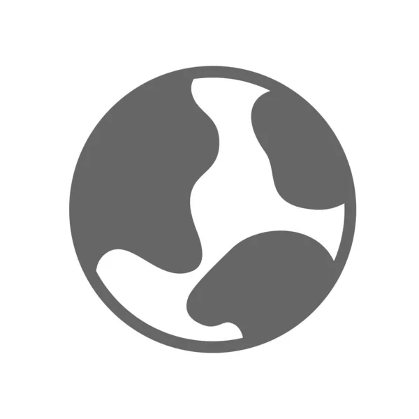 Erde Planet Globus Logo Design Vektor. Earth Planet Globe Logo-Symbole für Web und App. Vektorreisen, Planetenkonzept. — Stockvektor