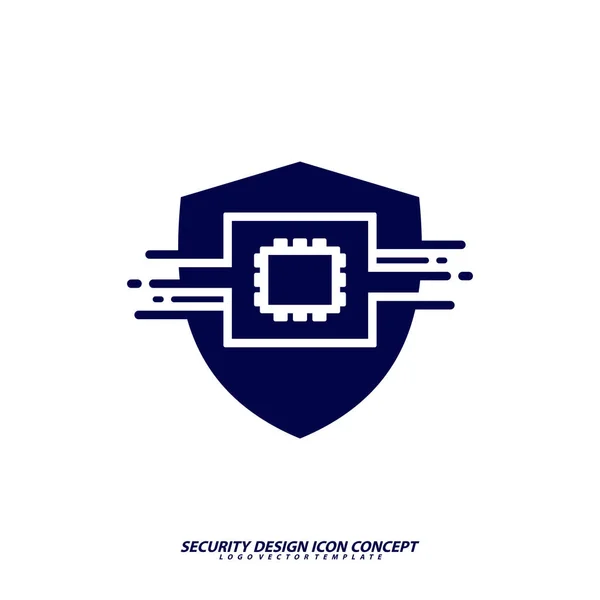 Güvenlik simgesi logo tasarım vektörü. Koruma ve Güvenlik Vektör Hattı Simgeleri ayarlandı. İş Veri Koruma Teknolojisi, Siber Güvenlik, Bilgisayar Ağı Koruma. Düzenlenebilir Vuruş. Web Simgesi — Stok Vektör