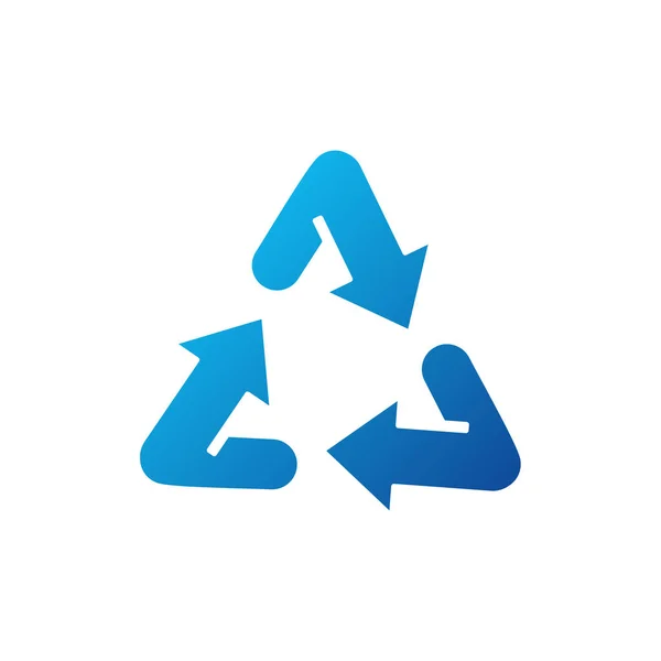 Recycle icon logo concept vektorvorlage. einfache Logo-Vektor-Illustration für Grafik- und Webdesign. — Stockvektor