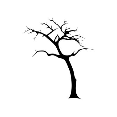 Yaşam Ağacı logosu tasarımı ilham şablonu. Soyut enerjik ağaç logosu tasarımı. Kök vektör