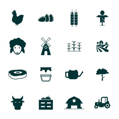 Tarım Simgesi Logosu Kavramsal Vektör Şablonu. Doğa Logosu Konsepti. Çizim Vektörü