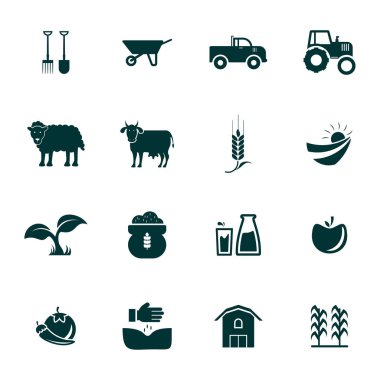 Tarım Simgesi Logosu Kavramsal Vektör Şablonu. Doğa Logosu Konsepti. Çizim Vektörü