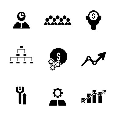 İş Finans Simgesi Logosu Kavram Vektör Şablonu. İstatistik Logosu Konsepti. People logo vektörlü Pazarlama Yönetimi. Çizim Vektörü