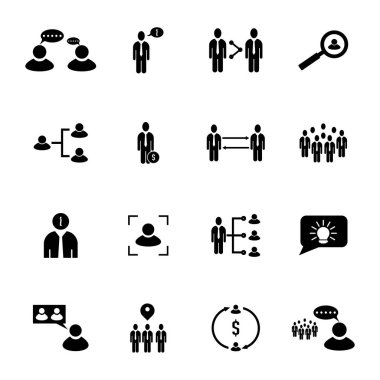 İş Finans Simgesi Logosu Kavram Vektör Şablonu. İstatistik Logosu Konsepti. People logo vektörlü Pazarlama Yönetimi. Çizim Vektörü