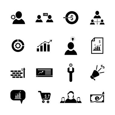 İş Finans Simgesi Logosu Kavram Vektör Şablonu. İstatistik Logosu Konsepti. People logo vektörlü Pazarlama Yönetimi. Çizim Vektörü