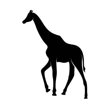 Zürafa Logo Vektörü. Hayvan Zürafa Logosu Şablon Çizimi