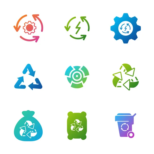 Recycle icon logo concept vektorvorlage. einfache Logo-Vektor-Illustration für Grafik- und Webdesign. — Stockvektor