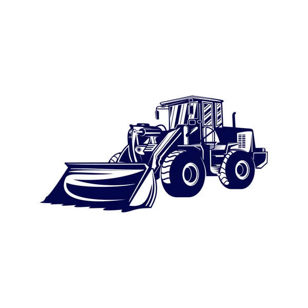 Heavy equipment Logo design Vector. Heavy equipment Logo template. Illustration — 스톡 벡터