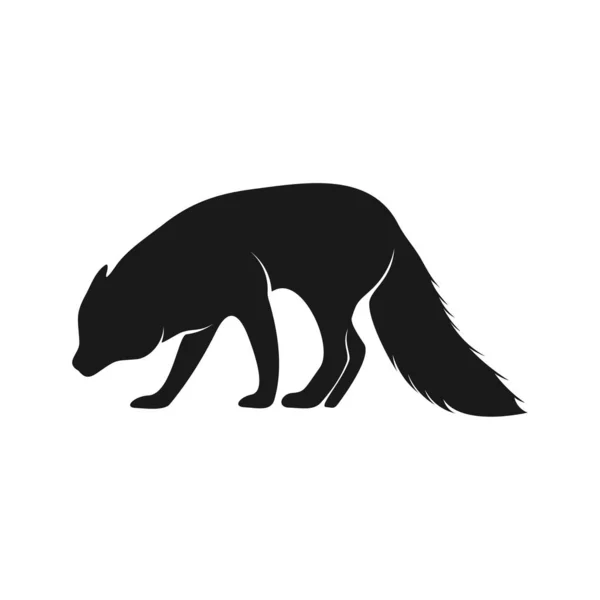 Wektor Logo Lis. Wzór logo zwierząt Coyote Ilustracja — Wektor stockowy