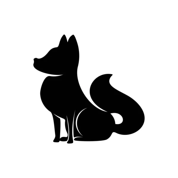 フォックスロゴベクトル。動物コヨーテロゴデザインテンプレートイラスト — ストックベクタ