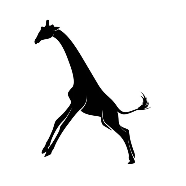 Zsiráf logó vektor. Állati zsiráf logó tervezés Template Illusztráció — Stock Vector