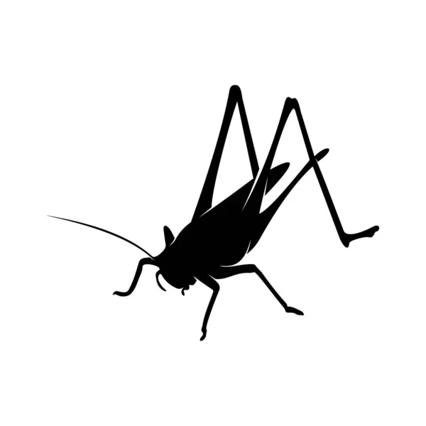 Grasshopper Logo Design Vector Ilustração. Modelo de design de gafanhoto — Vetor de Stock