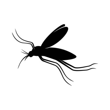 Sivrisinek Logosu Tasarım Vektörü İllüstrasyonu. Sivrisinek Tasarım Şablonu