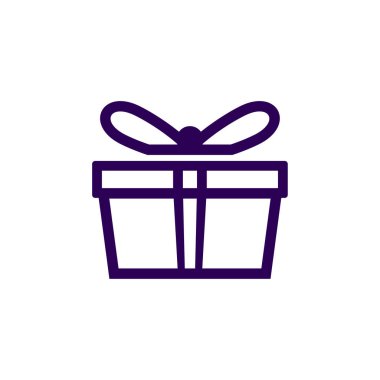 Hediye Logosu Sembol Tasarım Vektörü, Amblem, Hediye Dükkanı Tasarım Konsepti, Yaratıcı Sembol, Simge Simgesi, Simge