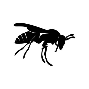 Arı logosu tasarım vektörü. Simge Sembolü. Şablon İllüstrasyonu