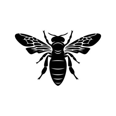 Arı logosu tasarım vektörü. Simge Sembolü. Şablon İllüstrasyonu