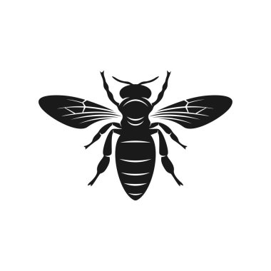 Arı logosu tasarım vektörü. Simge Sembolü. Şablon İllüstrasyonu