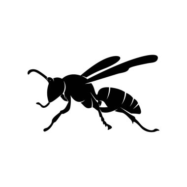 Arı logosu tasarım vektörü. Simge Sembolü. Şablon İllüstrasyonu