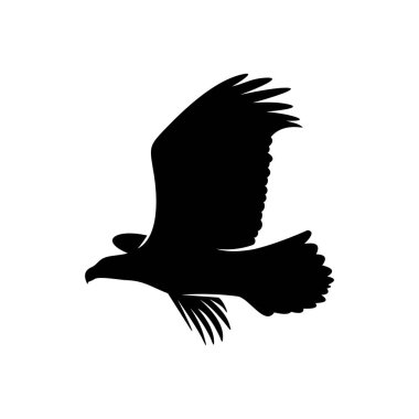 Kartal logosu tasarım vektörü. Kartal logo şablonu çizimi