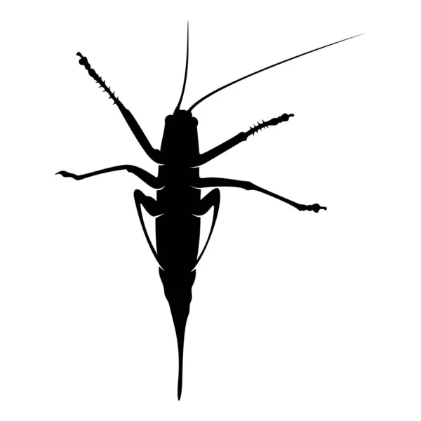 Grasshopper Logo Design Vector Illustration. Plantilla de diseño de saltamontes — Vector de stock