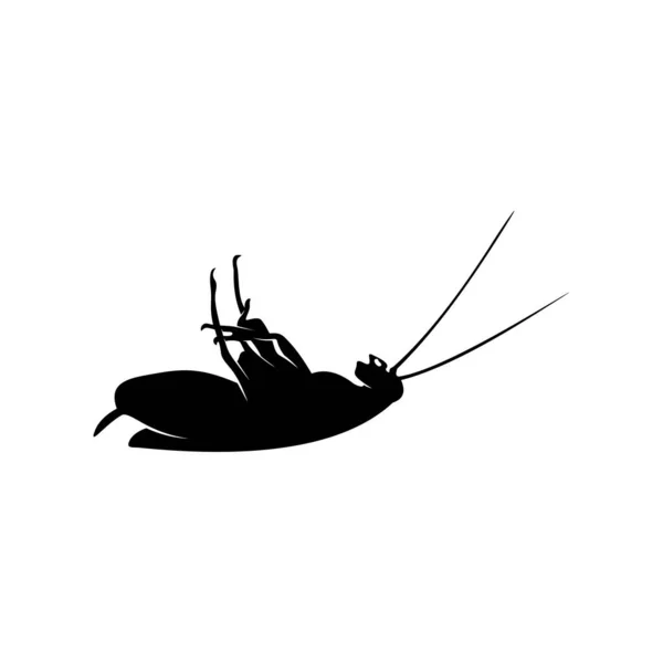 Kackerlacka Logotyp Design vektor Illustration. Mall för utformning av kackerlacka — Stock vektor