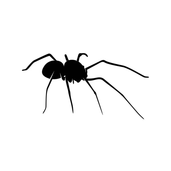 Логотип векторного дизайну павуків. Павуки ілюстрації з різними формами та різними рухами — стоковий вектор