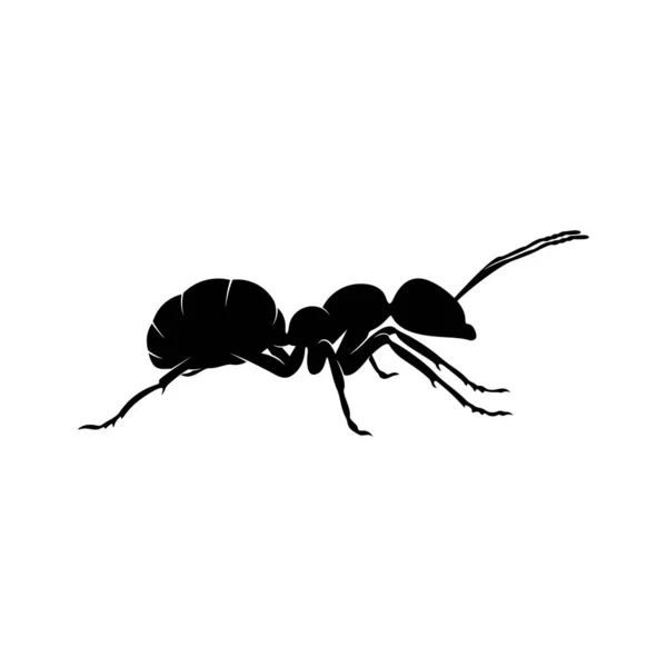 Логотип Ant Vector Design. Муравейник с разнообразными шапками и резкими движениями — стоковый вектор