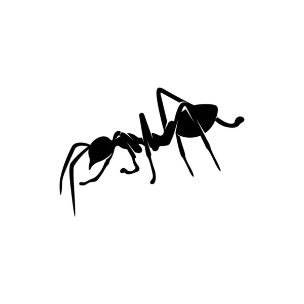 Логотип Ant Vector Design. Муравейник с разнообразными шапками и резкими движениями — стоковый вектор