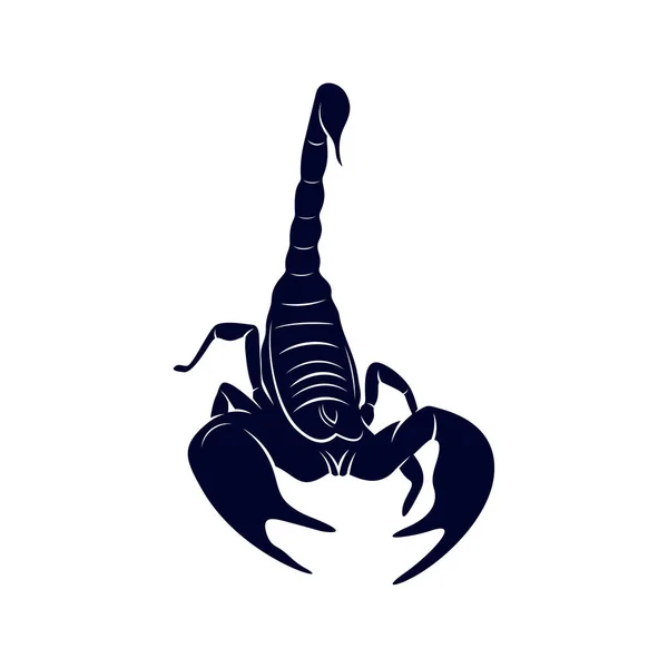 Вектор логотипа скорпиона, векторное изображение для татуировки, символа или логотипа, Шаблон иллюстрации — стоковый вектор