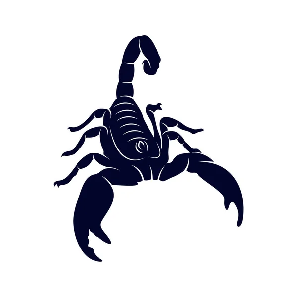 Escorpión Logo Vector, imagen vectorial para el tatuaje, símbolo o logotipo, Plantilla de ilustración — Archivo Imágenes Vectoriales