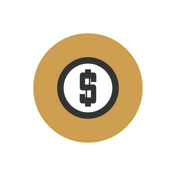 Dinheiro Logo Design Concept Vector. Modelo de Ilustração. Símbolo do ícone — Vetor de Stock